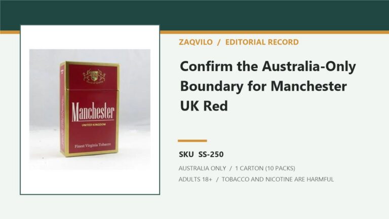 Zaqvilo editorial record for Manchester United Kingdom Red Cigarettes - 1 Carton (10 Packs) and SKU SS-250